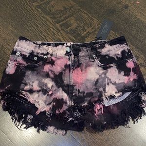 Tie dye L.F. jean shorts